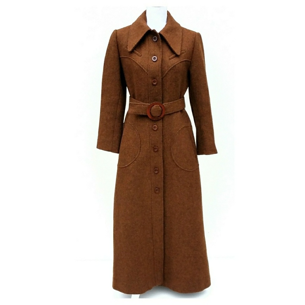 Vintage 1970's Betty Rose Long Wool Coat